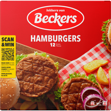 Beckers Hamburgers 12 Stuks - JUMBO