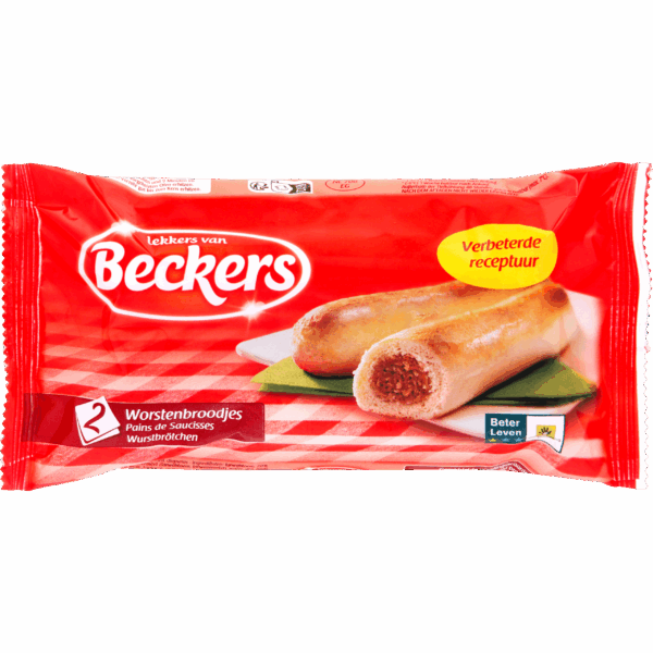 Beckers Worstenbroodje BLK 2st - PLUS