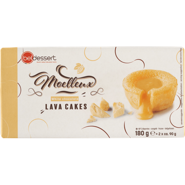 Beldessert Moelleux Lava Cakes met Witte Chocolade - JUMBO