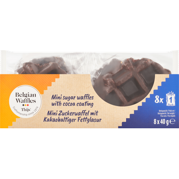 Belgian Waffles Thijs Mini Suikerwafel met Cacaobedekking - JUMBO
