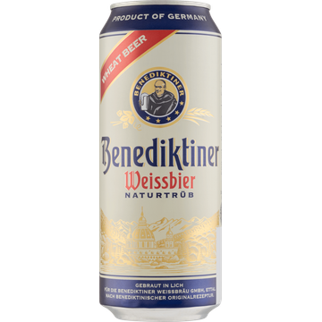 Benediktiner - Weissbier Naturtrüb - Blik - JUMBO
