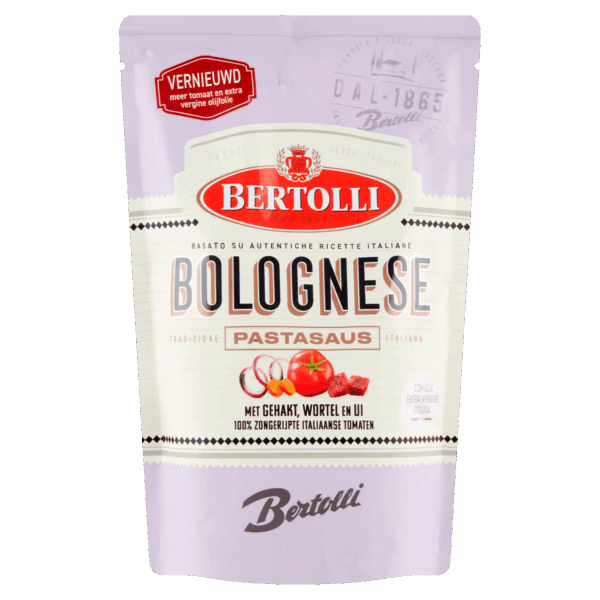 Bertolli Pastasaus Bolognese zak 460 gram - PLUS