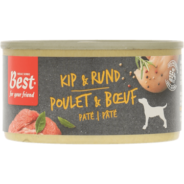 Best for your friend Hond stoommaaltijd Kip/Rund - JUMBO
