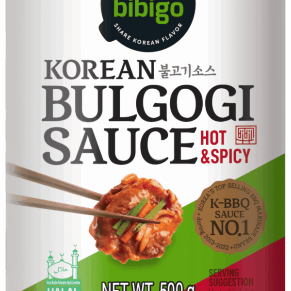 Bibigo Koreaanse bulgogi saus hot & spicy - PLUS