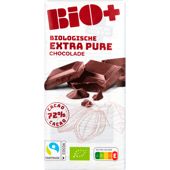 Bio Chocoladereep extra puur 72% cacao - Dirk