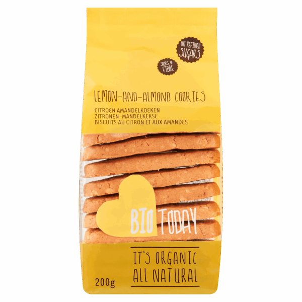 BioToday Citroen Amandelkoeken Biologisch - PLUS