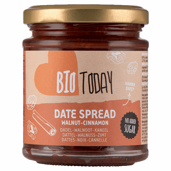 BioToday Dates & Walnut Cinnamon Spread Bio - PLUS