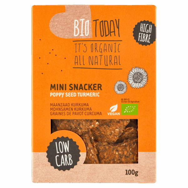BioToday Mini scackers pop/tur - bio - PLUS