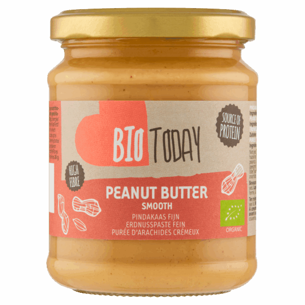 BioToday Pindakaas fijn biologisch - PLUS