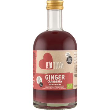BioToday Premium Gember-Cranberry Drankje 500 ml - JUMBO
