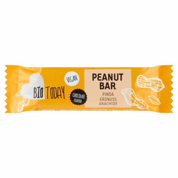 BioToday Vegan Peanut Bar Bio - PLUS