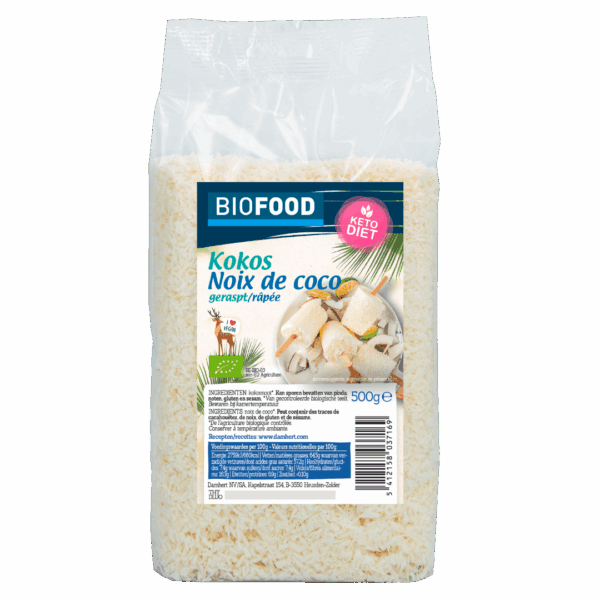 Biofood Kokos geraspt biologisch - PLUS
