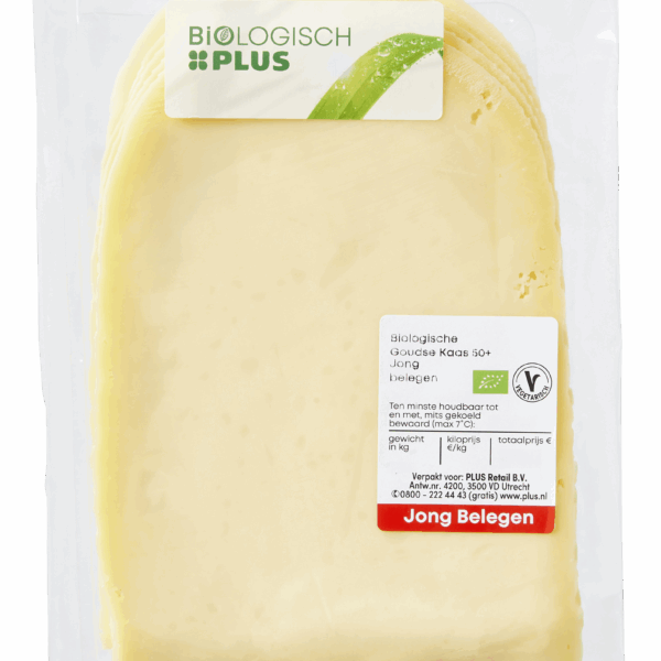 Biologisch PLUS Jong Belegen 50+ plakken - PLUS