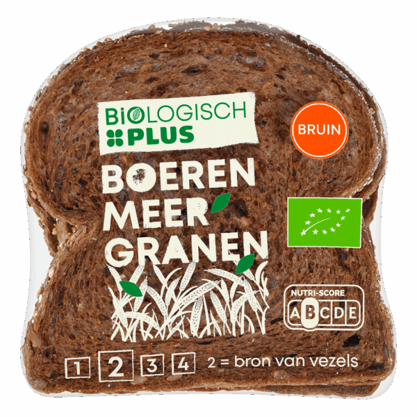Biologisch PLUS Meergranen bruin half - PLUS