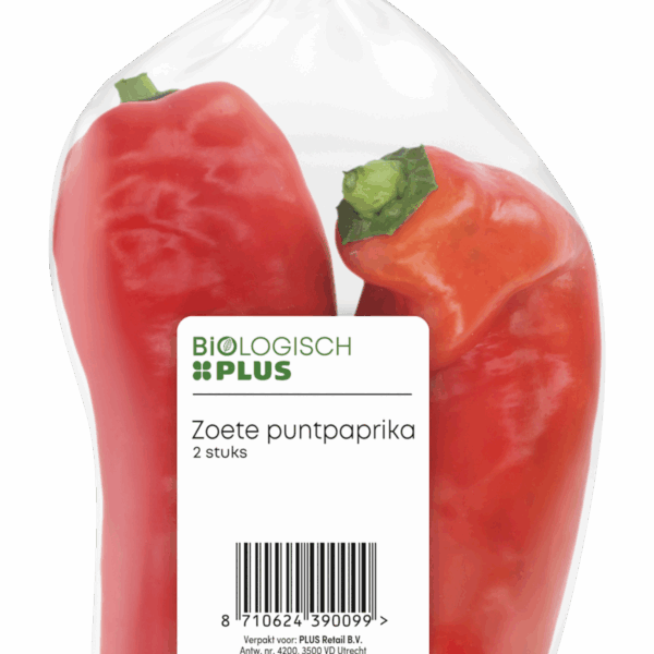 Biologisch PLUS Zoete puntpaprika biologisch - PLUS