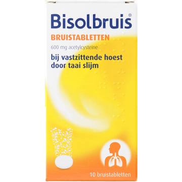 Bisolvon Bisolbruis bruistabletten bij vastzittende hoest 600 mg - JUMBO