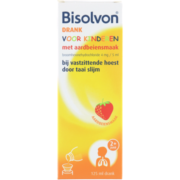 Bisolvon hoestdrank voor kinderen aardbei 4mg/5ml - JUMBO