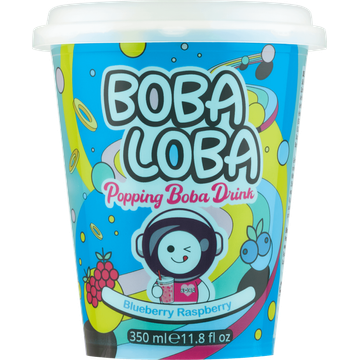 Boba Loba Popping Boba Drink Blueberry Raspberry - JUMBO