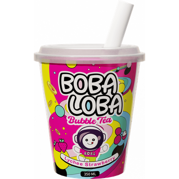 Boba Loba Strawberry - Lychee - JUMBO