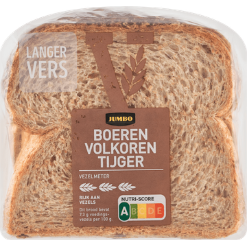 Boeren Tijgerbrood Volkoren - Half - JUMBO