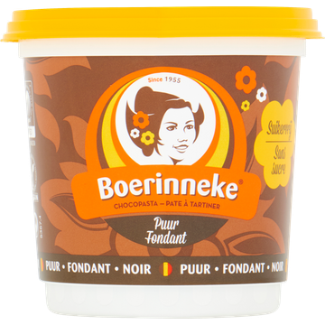 Boerinneke Chocopasta Puur Fondant Suikervrij - JUMBO