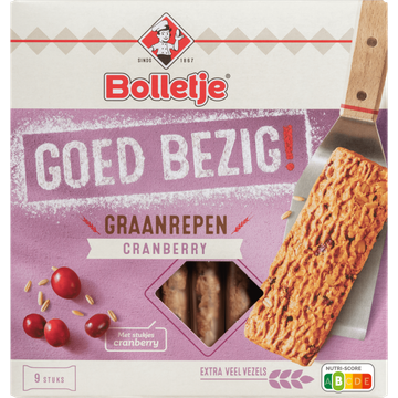 Bolletje Goed Bezig! Graanrepen Cranberry 9 Stuks - JUMBO