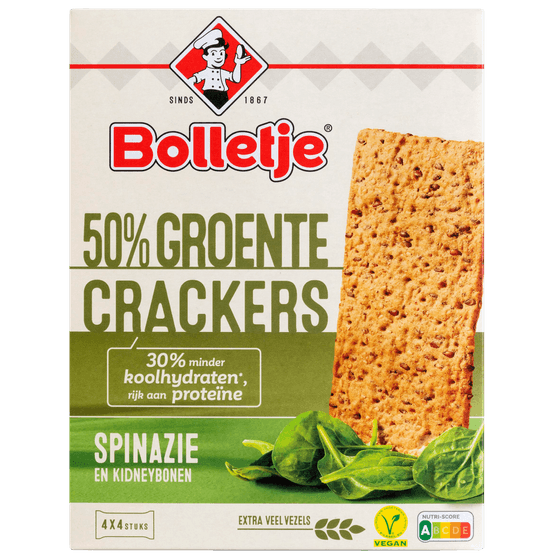 Bolletje Groentecrackers spinazie - Dirk