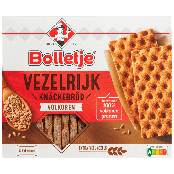 Bolletje Knackebrod vezelrijk volkoren - Dirk