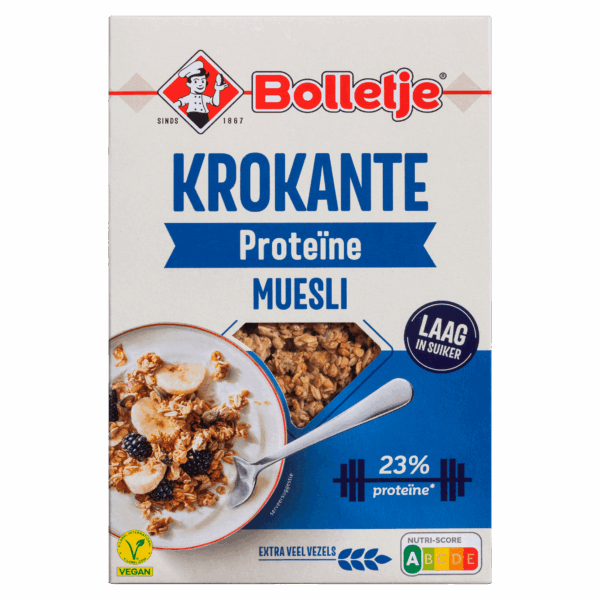 Bolletje Krokante Muesli Protein - PLUS