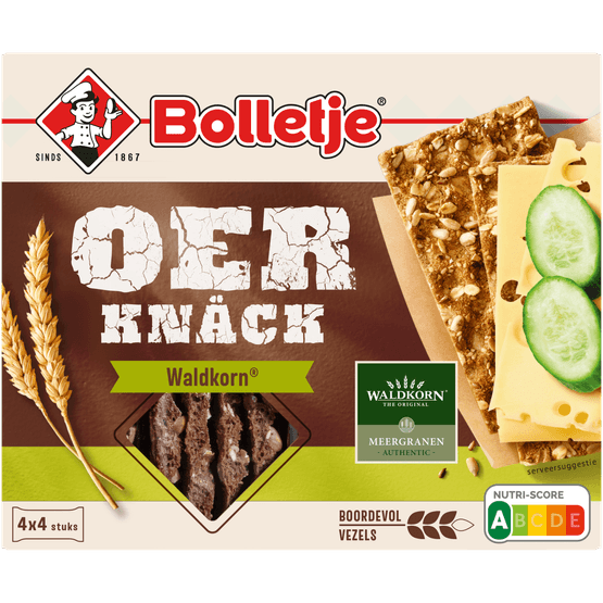 Bolletje Oerknäck waldkorn 4 x 4 stuks - Dirk