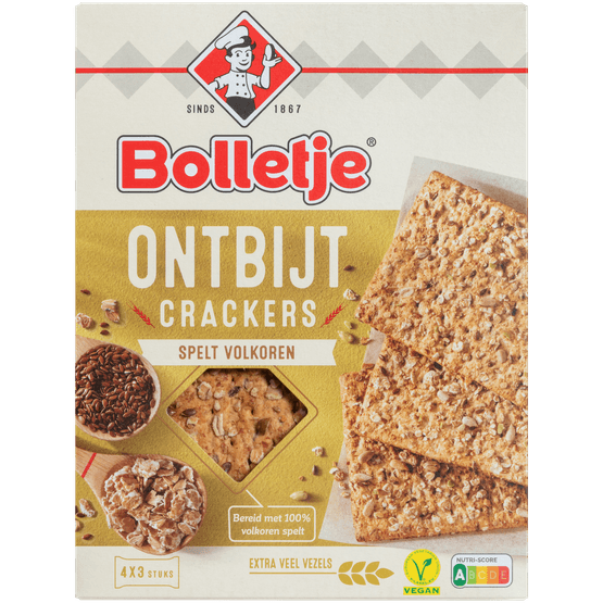 Bolletje Ontbijtcrackers spelt - Dirk
