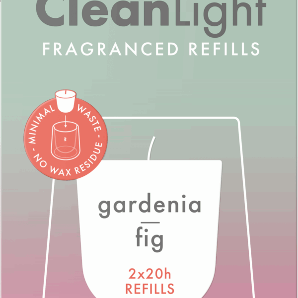 Bolsius Clean Light Gardenia / Fig navulling - PLUS