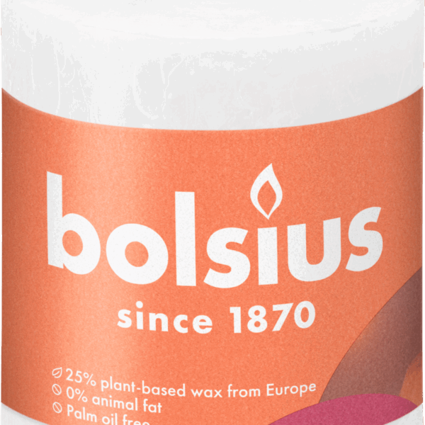 Bolsius Rustiek Shine 8cm Cloudy White - PLUS