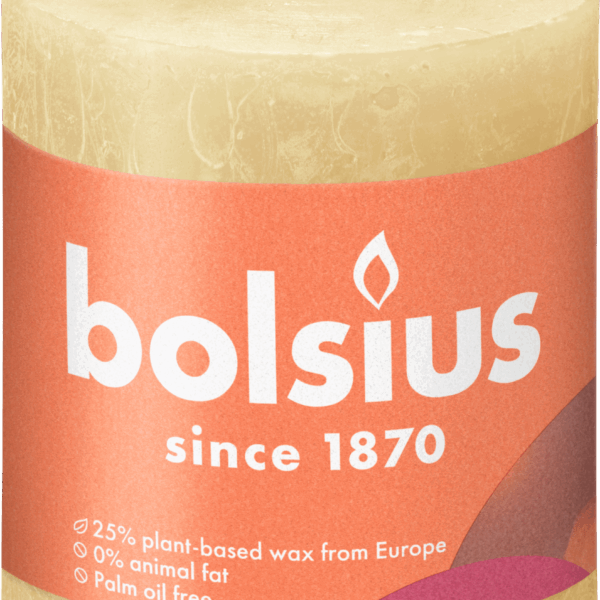 Bolsius Rustiek stompkaars 80/68 Oat Beige - PLUS