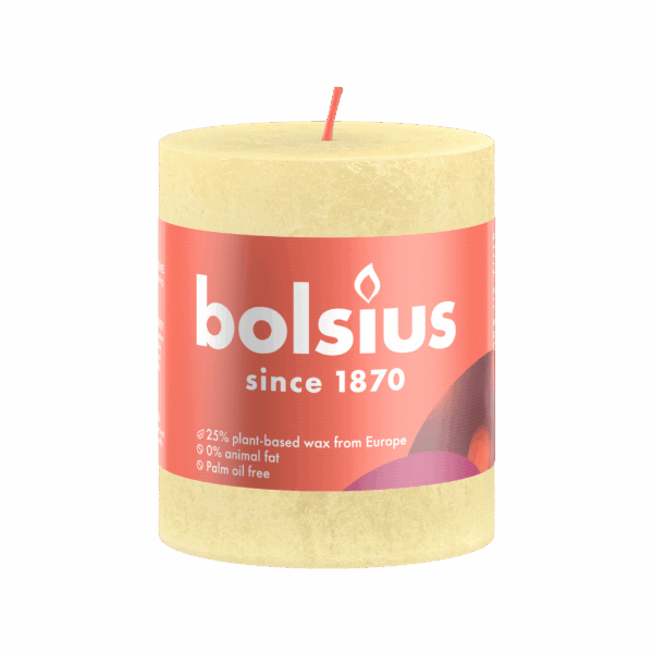 Bolsius Stompkaars 80/68 butter yellow - PLUS