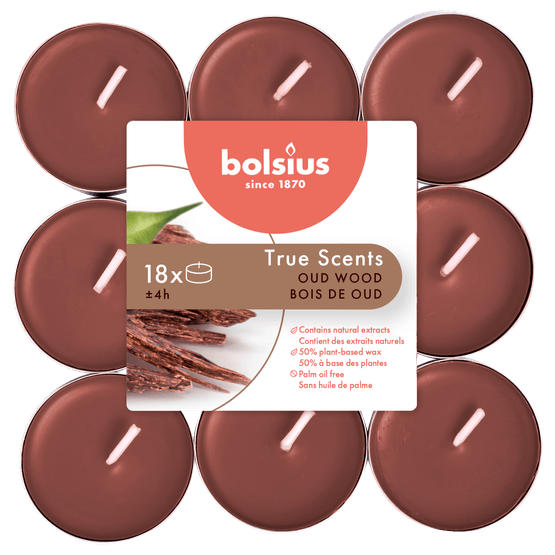 Bolsius True Scents geurtheelichten Oud Wood bruin - Dirk
