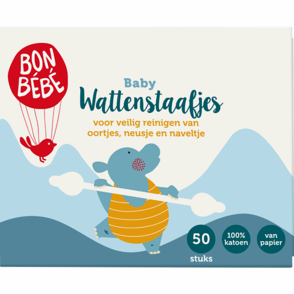 Bonbebe Baby wattenstaafjes - PLUS