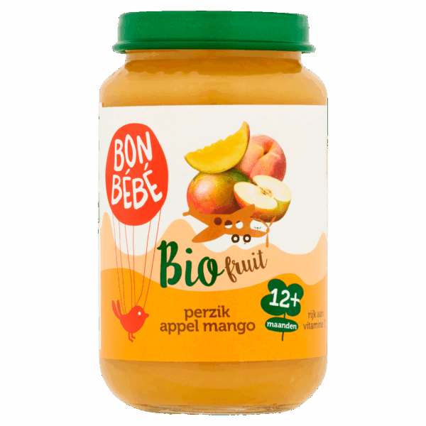 Bonbebe Bio Perzik Appel Mango 12+ - PLUS