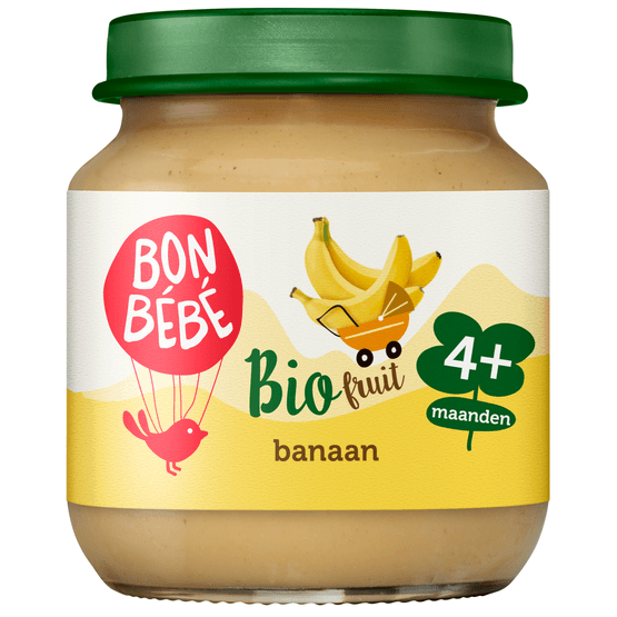 Bonbébé Biofruit 4+ maanden banaan - Dirk