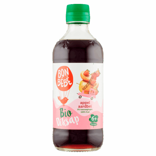 Bonbebe Diksap appel aardbei bio - PLUS