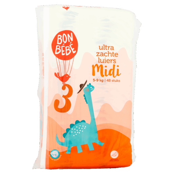 Bonbebe Luiers maat 3 midi 5-9 kg - PLUS