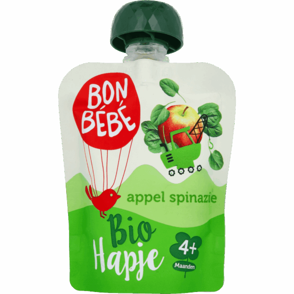 Bonbebe Spinazie appel 4+ - PLUS