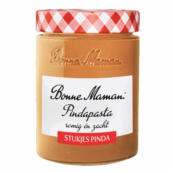 Bonne Maman Pinda pasta met stukjes - PLUS