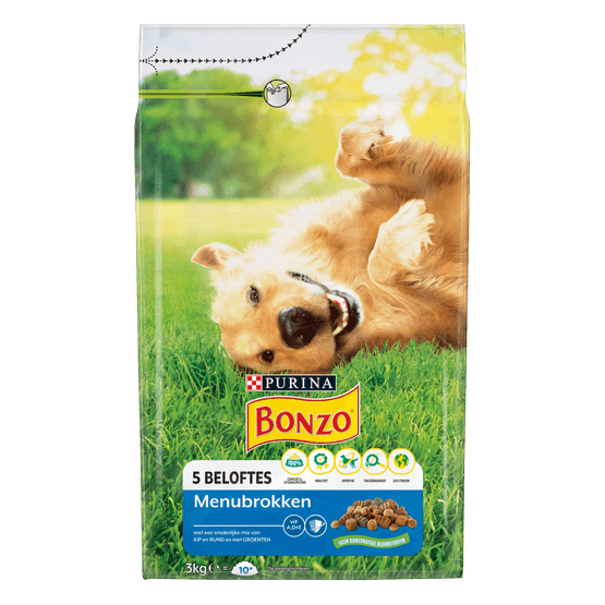 Bonzo Hondenvoer adult kip-groenten - Dirk