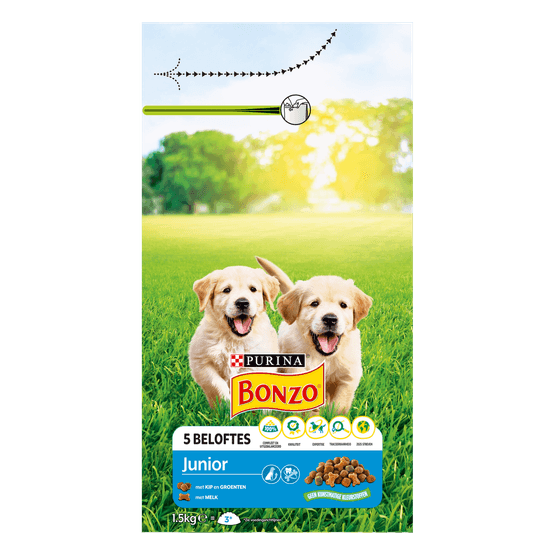 Bonzo Hondenvoer junior kip-groenten - Dirk