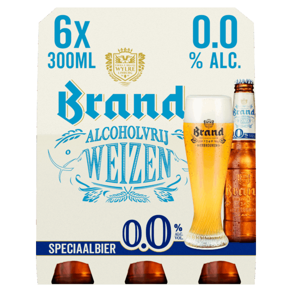 Brand Weizen 0.0 Bier Fles - PLUS