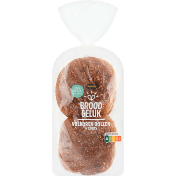Broodgeluk - Volkoren Bollen - Koolhydraat Verlaagd - 4 Stuks - JUMBO