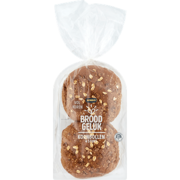 Broodgeluk - Volkoren Kornbollen - 4 Stuks - JUMBO