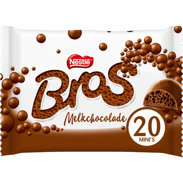 Bros Mini melk chocolade uitdeelzak - PLUS