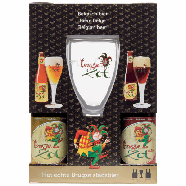 Brugse Zot Geschenkverpakking met glas - PLUS